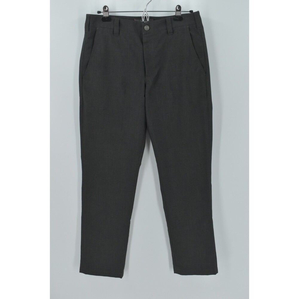 Bluffworks Original Travel Pants Mens 31x32 Regular Fit Charcoal Gray Tech Chino
